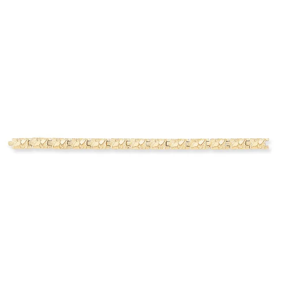 14k Yellow Gold 5.0MM Nugget Bracelet