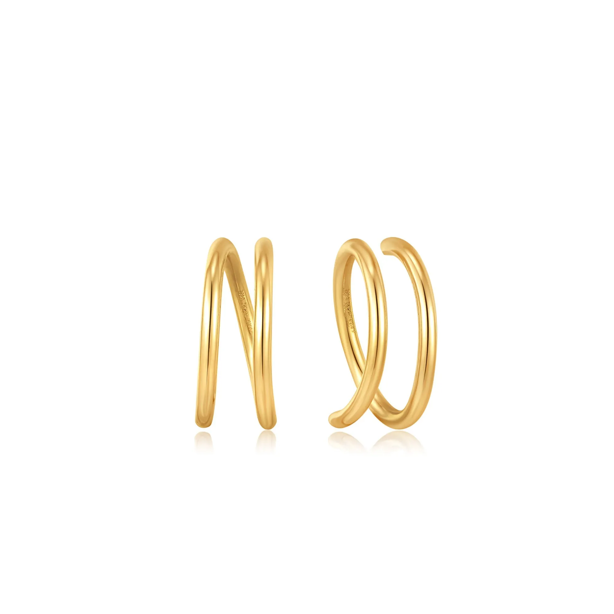 14kt Gold Twist Earrings