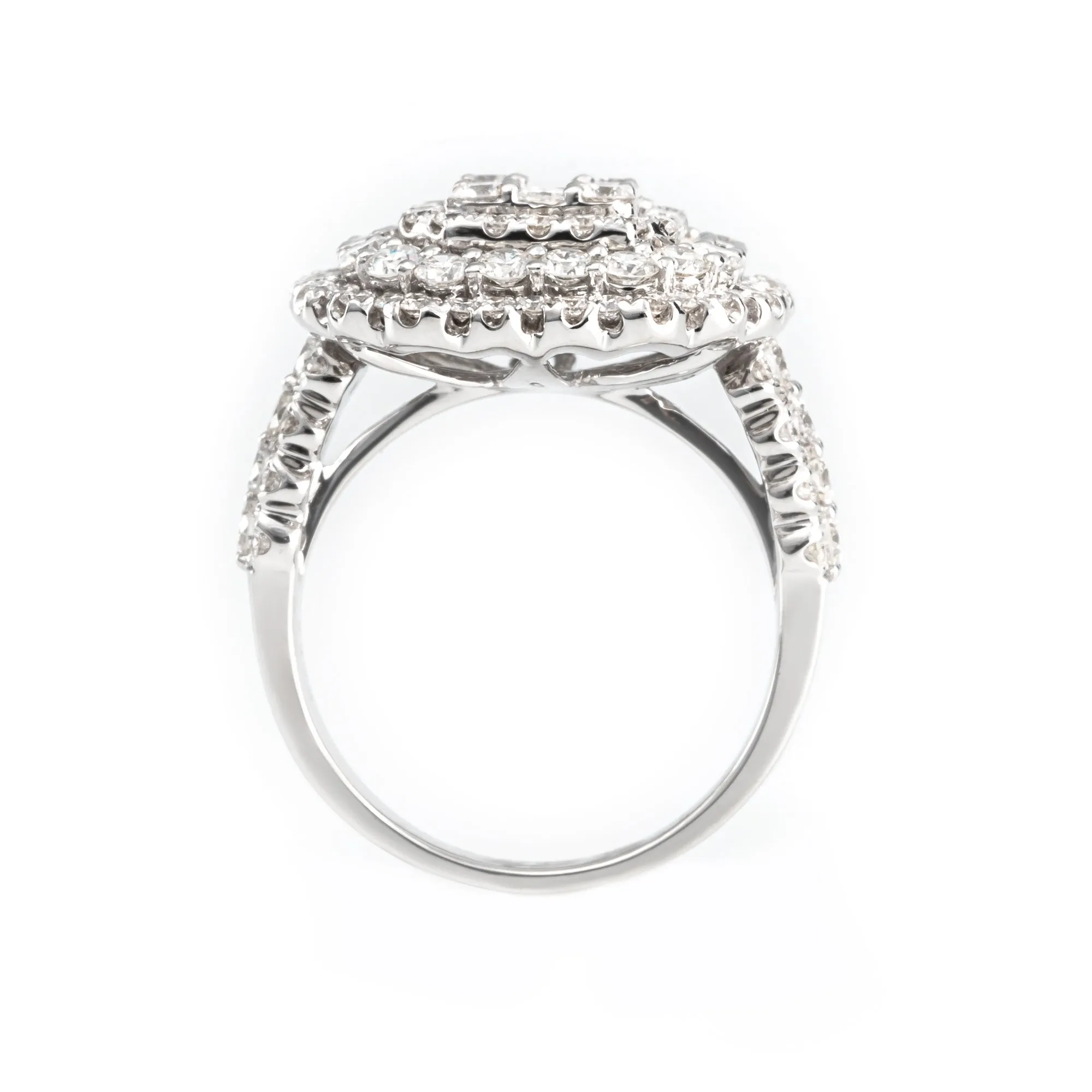 18K White Gold Tdw. 2.66ct Diamond Ring - 20692971