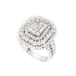 18K White Gold Tdw. 2.66ct Diamond Ring - 20692971