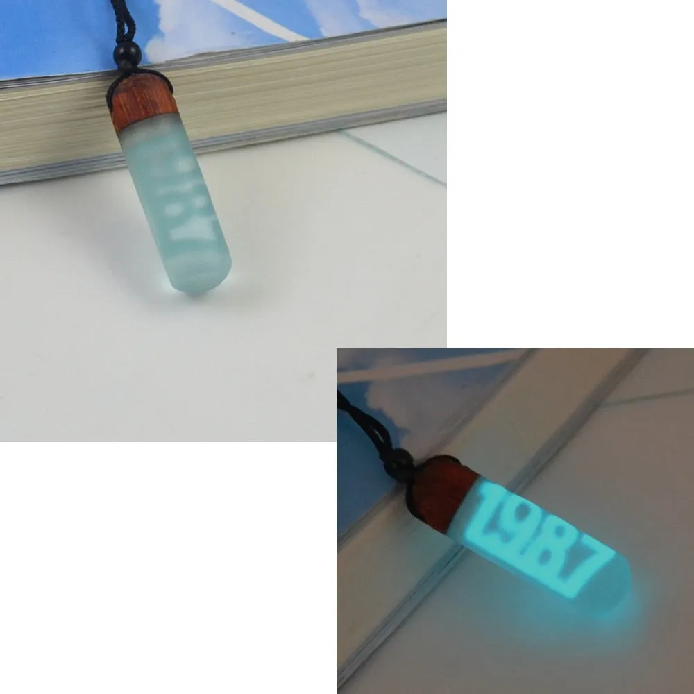 1980-2022 birthday necklaces, light absorbing and shining digital years, birthday jewelry gifts