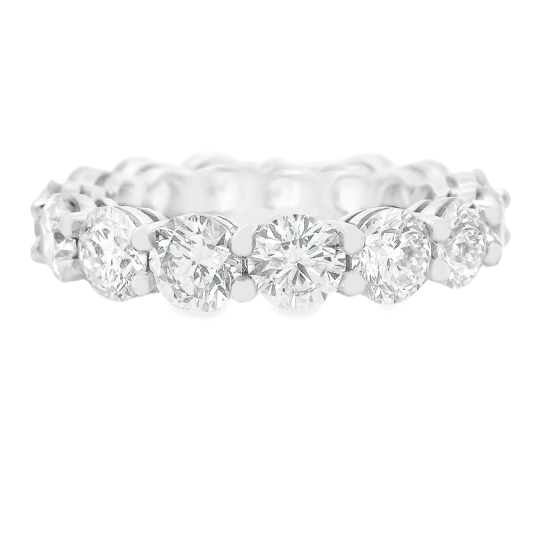 6.65ct Platinum Diamond Eternity Band