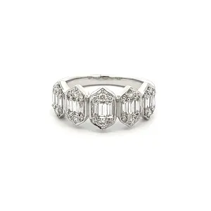 .77ct 14k White Gold Diamond Band