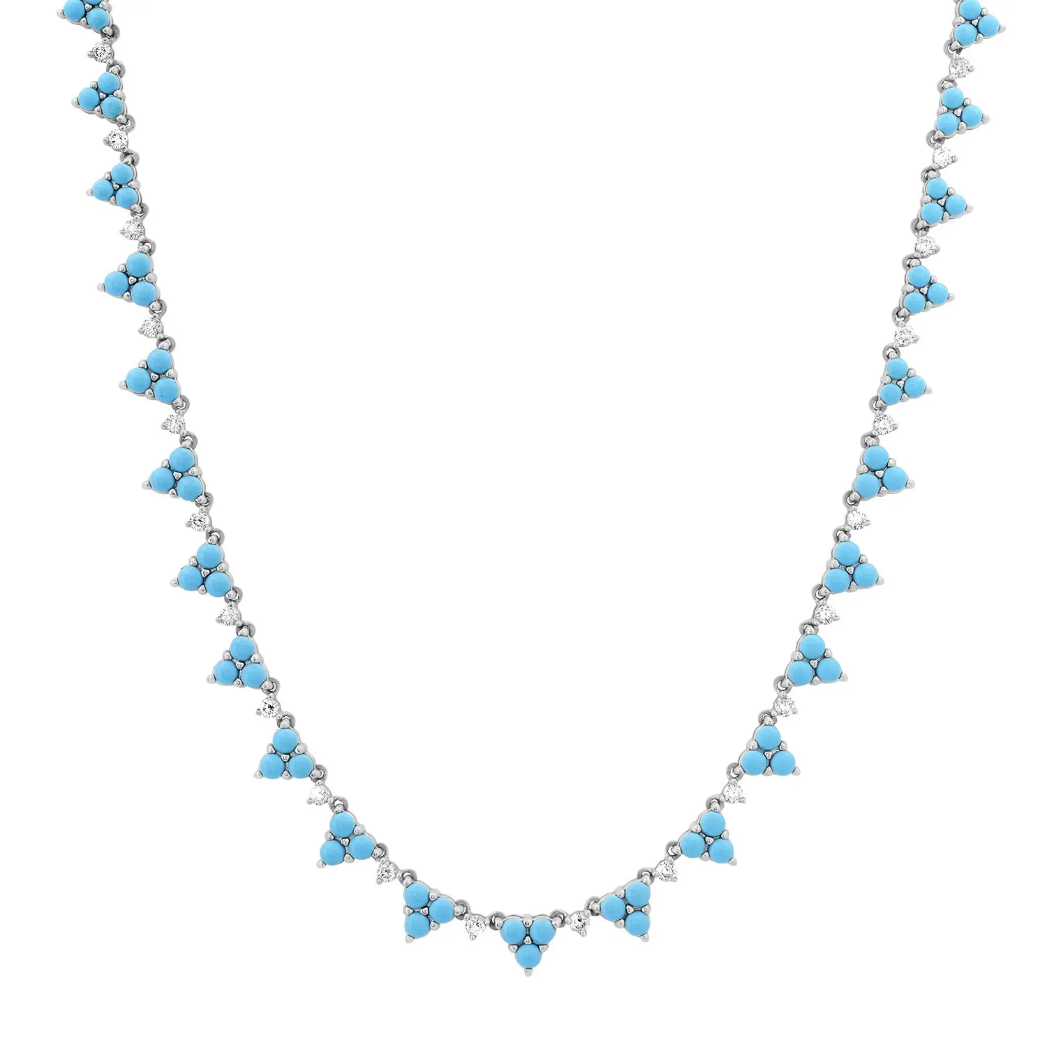 Adore My Turquoise & Diamond Trio Necklace