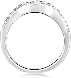 A.Jaffe Contoured Pave Diamond Wedding Band