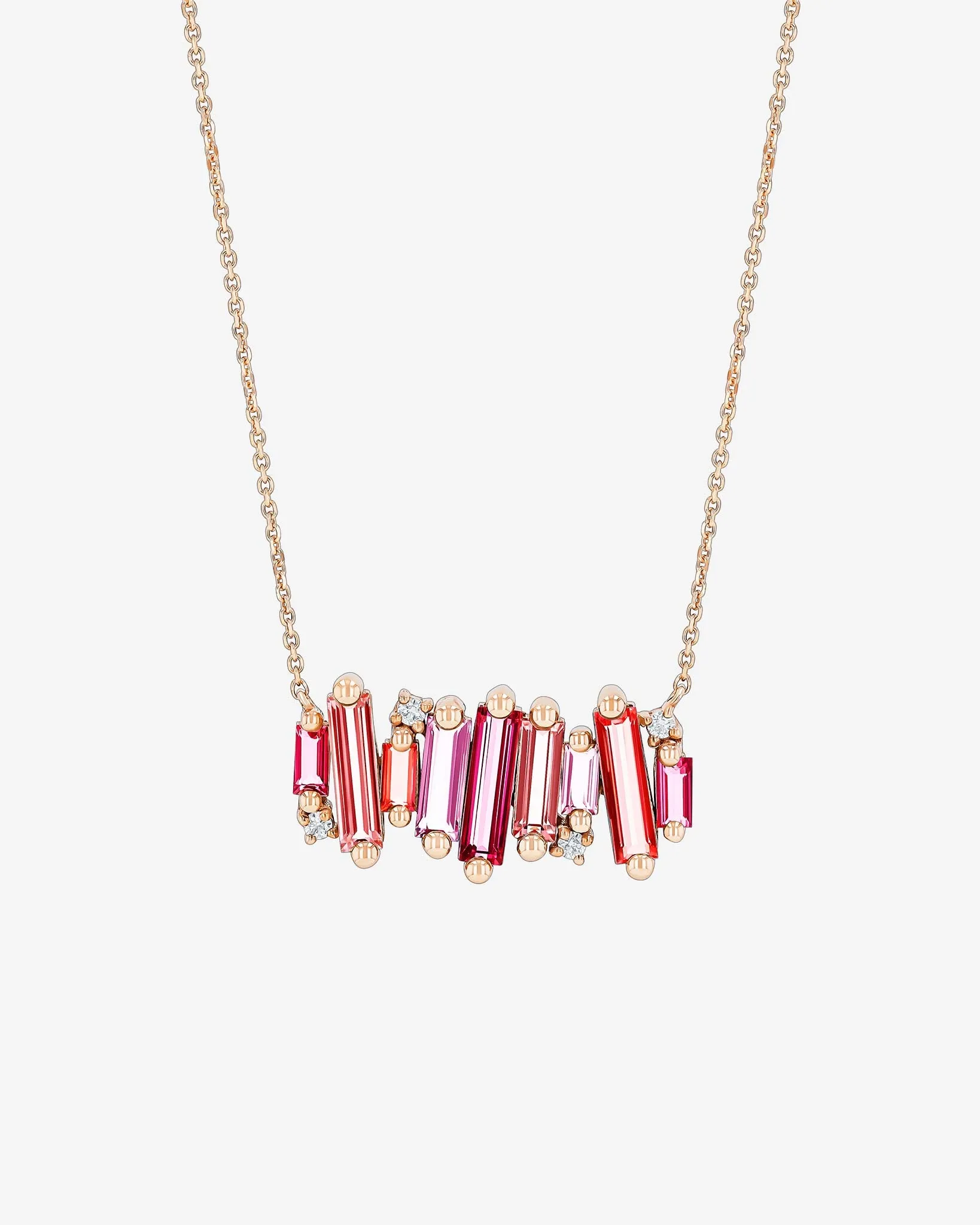 Amalfi Burst Red Mix Stacker Pendant