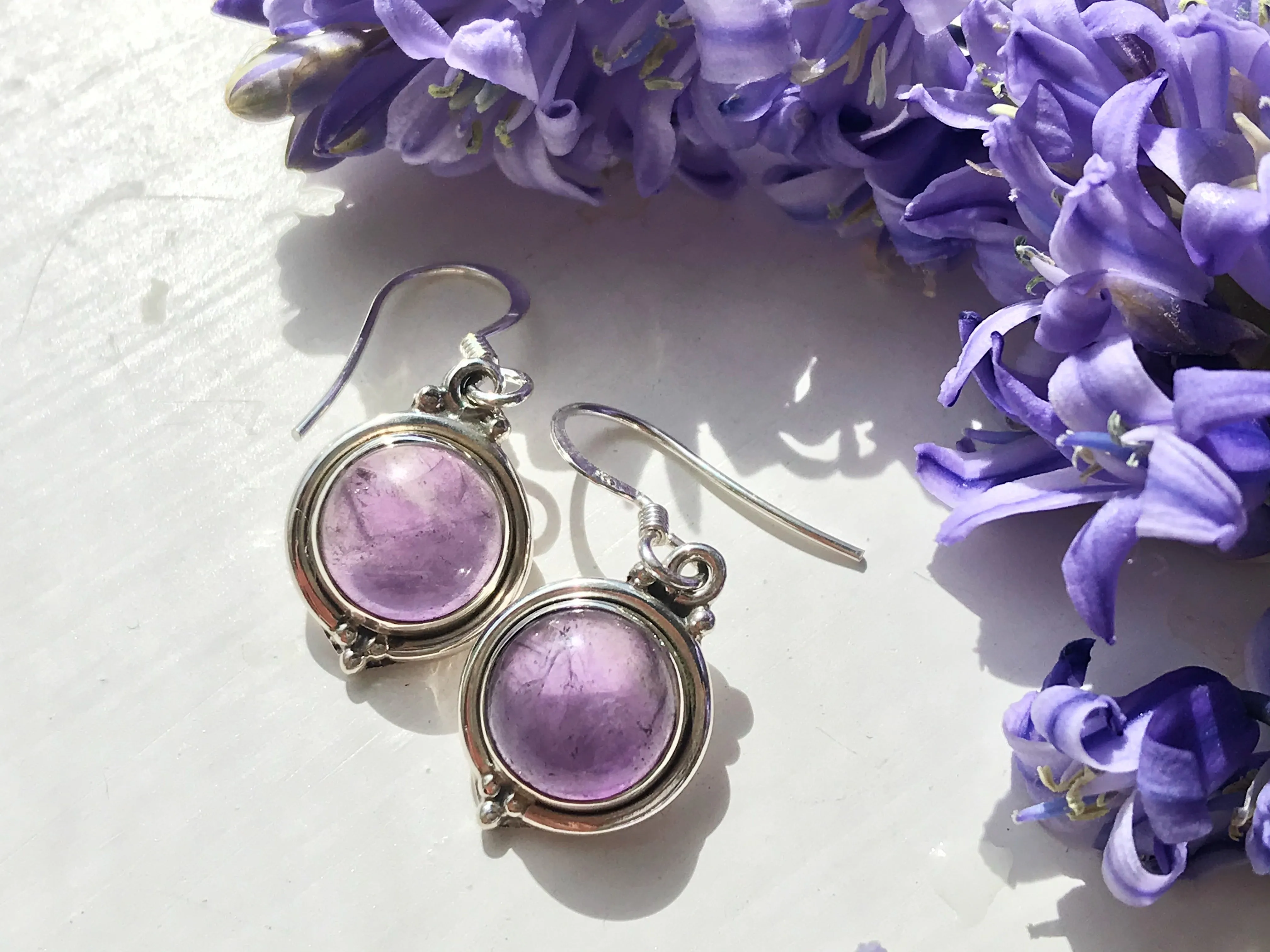 Amethyst Ari Dot Earrings