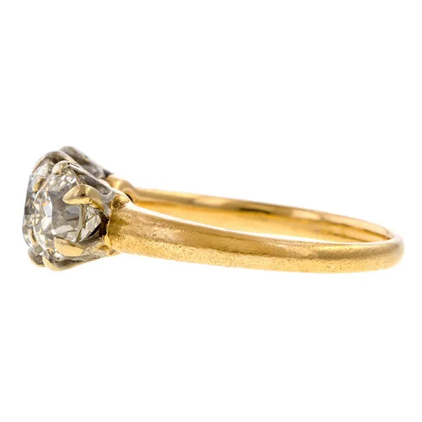 Antique Three Stone Ring, TRB 0.75ct