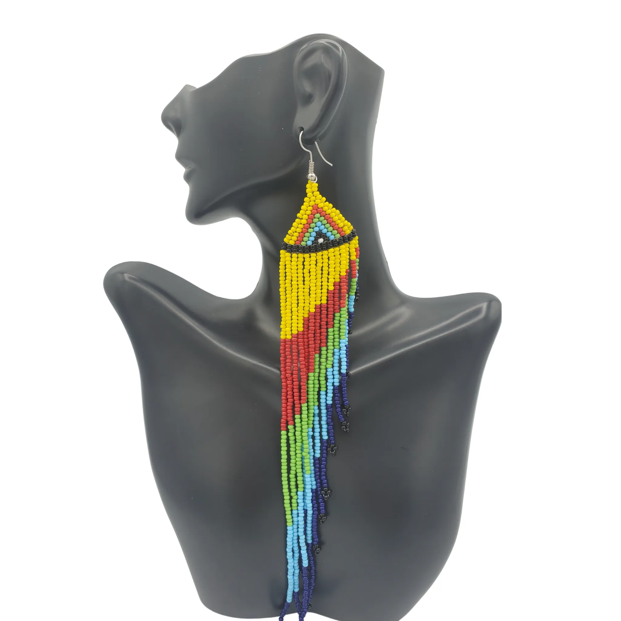 Asymmetrical Beaded Earrings