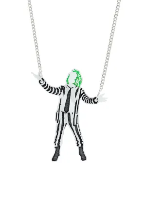 Beetlejuice Suit Necklace