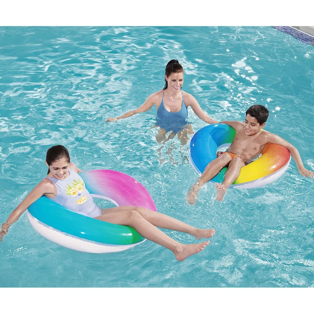 Bestway Swim Ring Rainbow 91Cm