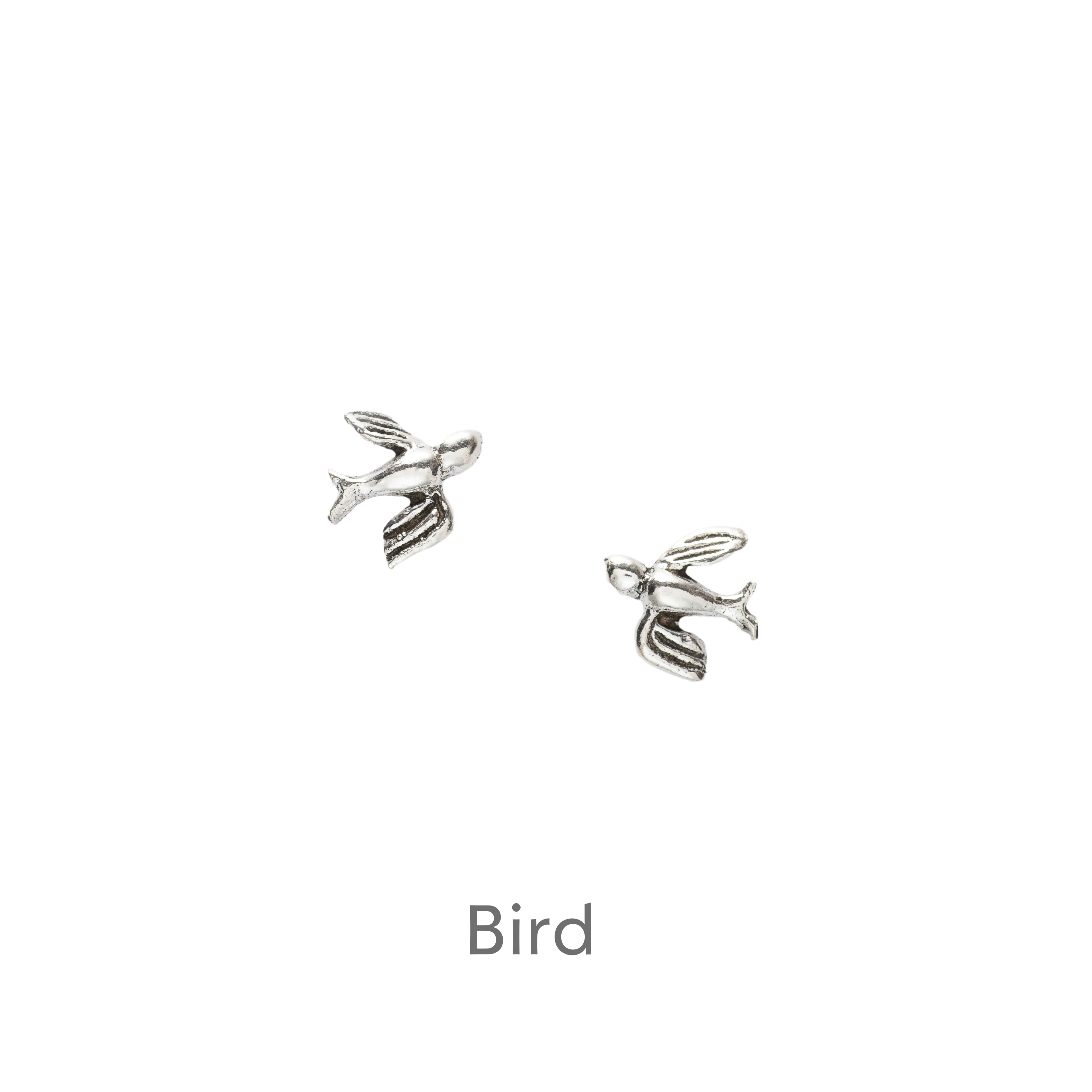 Bird Sterling Silver Stud Earrings with Mum card - Unique Gift for Mums