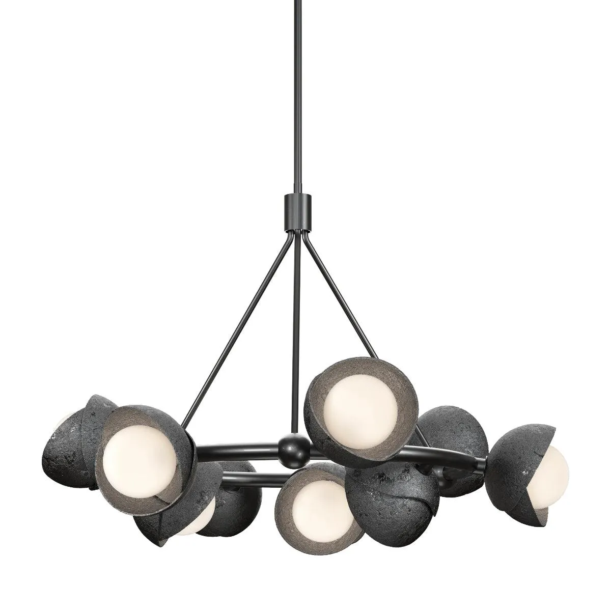 Brooklyn 32 in. 9 lights Pendant Light Ink Finish