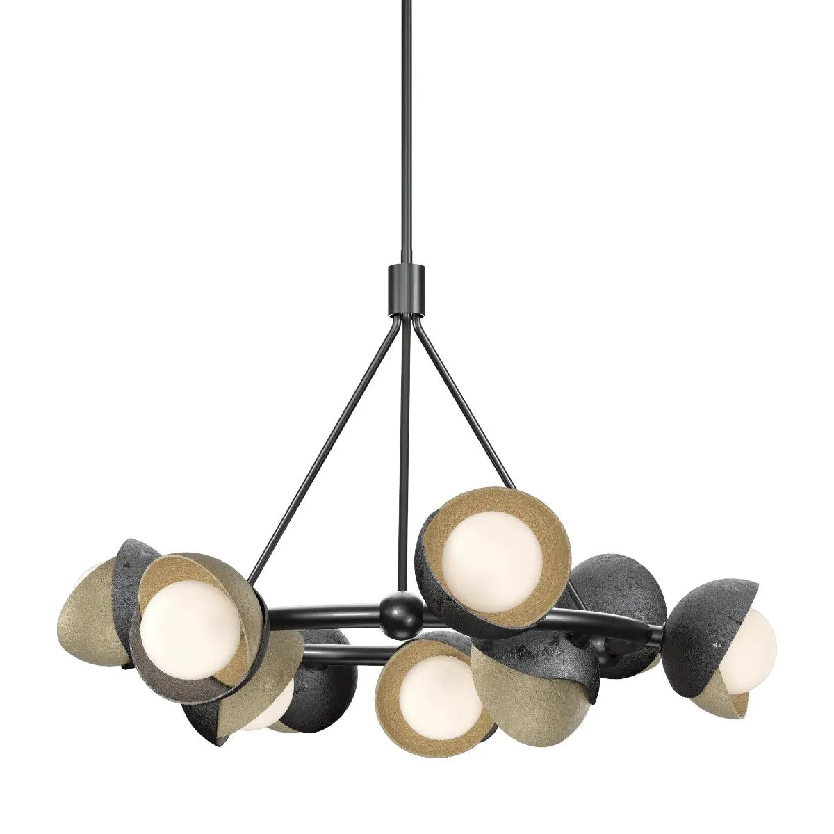 Brooklyn 32 in. 9 lights Pendant Light Ink Finish