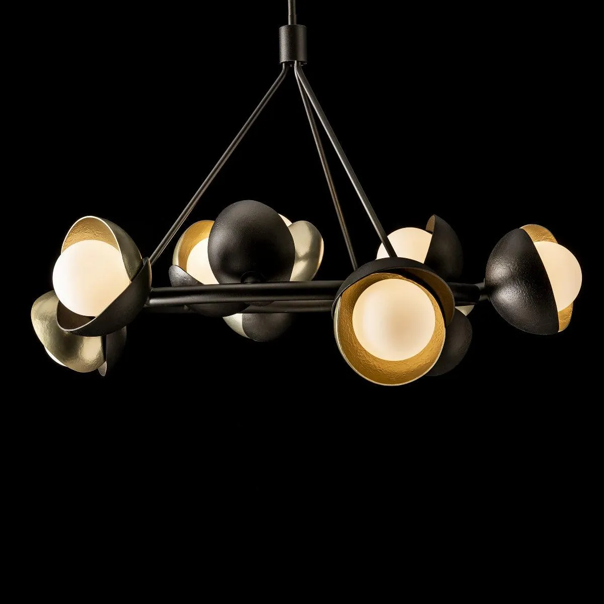 Brooklyn 32 in. 9 lights Pendant Light Ink Finish