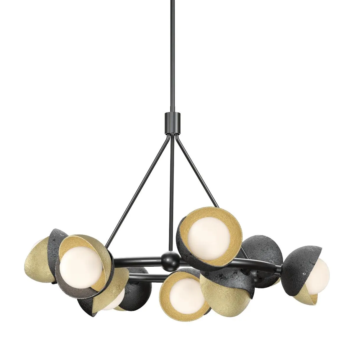 Brooklyn 32 in. 9 lights Pendant Light Ink Finish