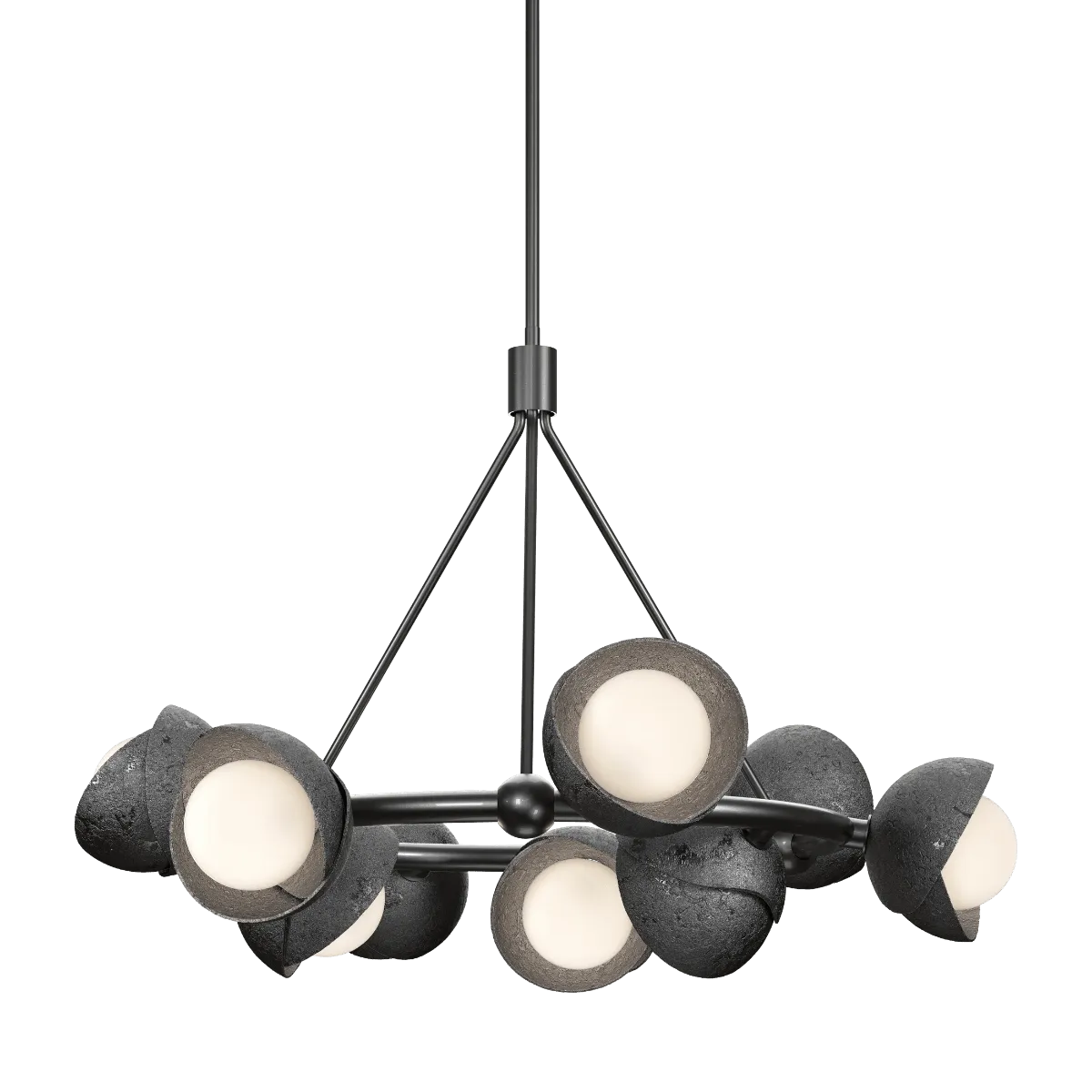 Brooklyn 32 in. 9 lights Pendant Light Ink Finish