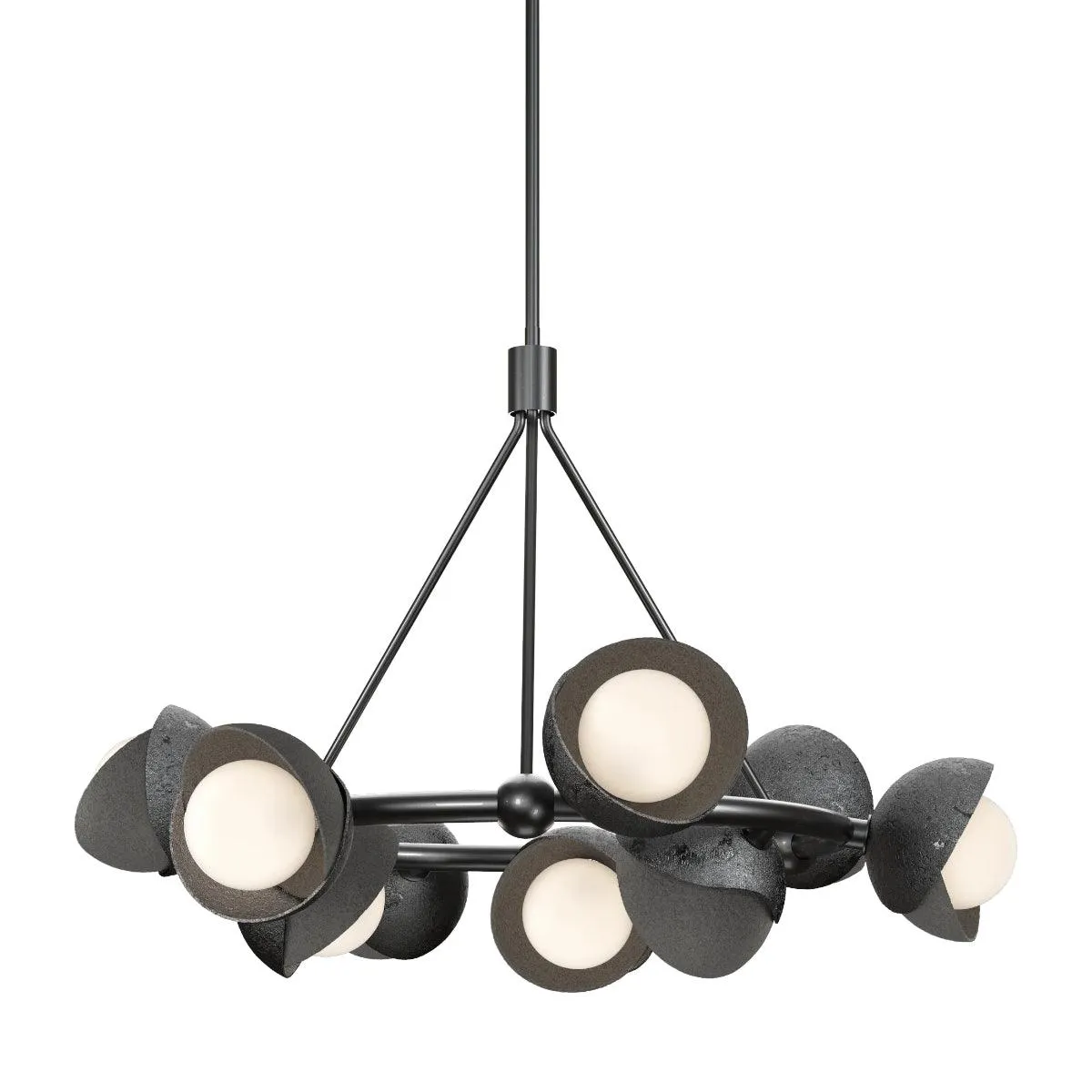 Brooklyn 32 in. 9 lights Pendant Light Ink Finish