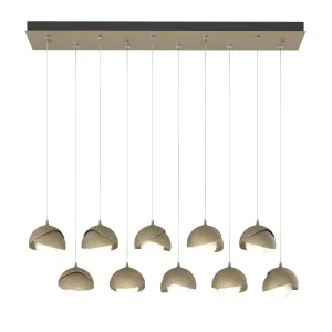 Brooklyn 45 in. 10 Lights Standard Pendant Light Soft Gold finish