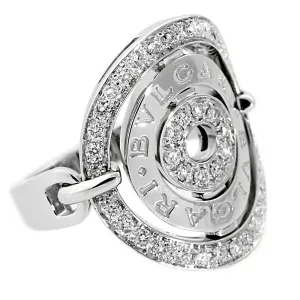 Bulgari Astrale Diamond White Gold Ring Sz 5