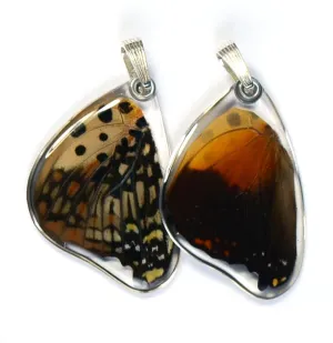 Butterfly Pendant Only, Shining Red Charaxes, Bottom Wing