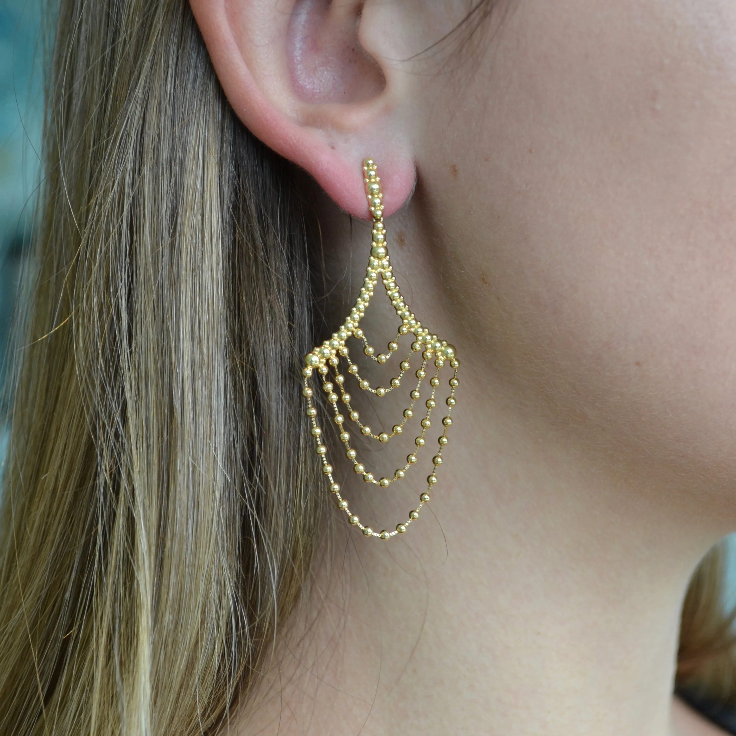 Carla Amorim - Drop Earrings, Yellow Gold