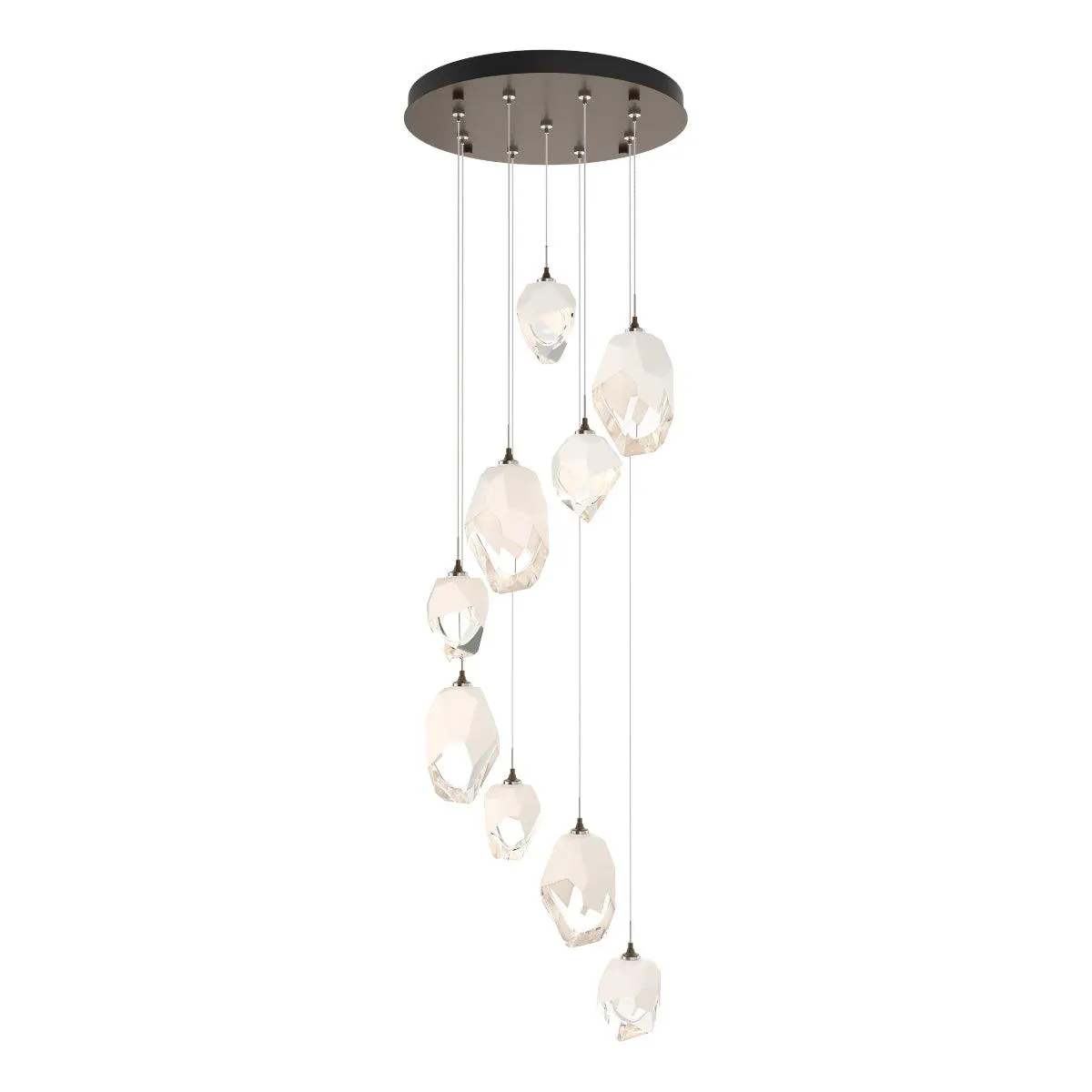 Chrysalis 9 Lights Mixed Crystal Pendant Light