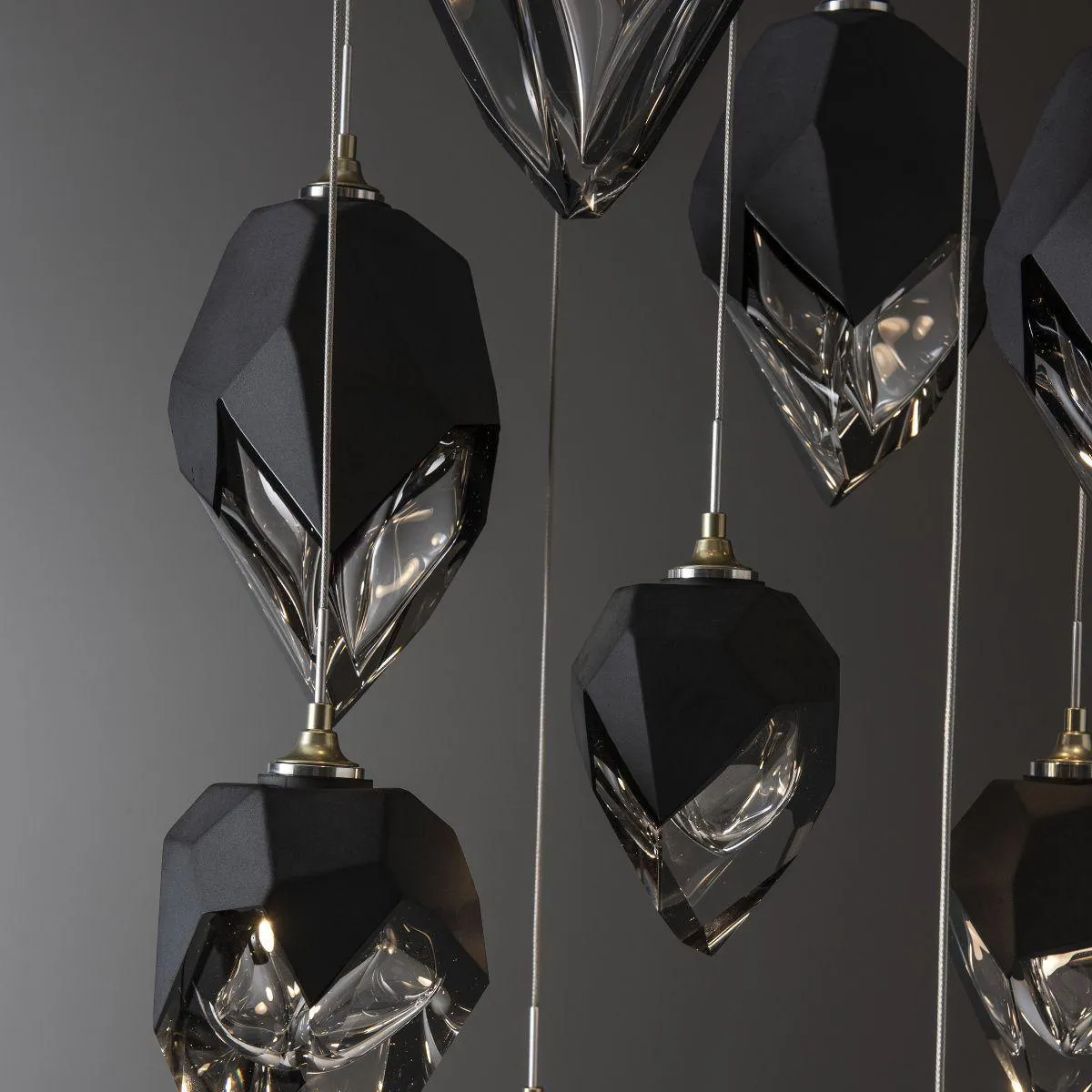 Chrysalis 9 Lights Mixed Crystal Pendant Light