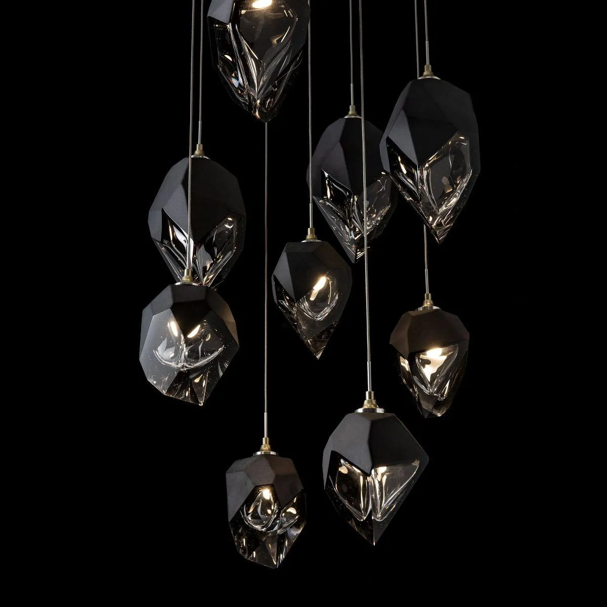 Chrysalis 9 Lights Mixed Crystal Pendant Light