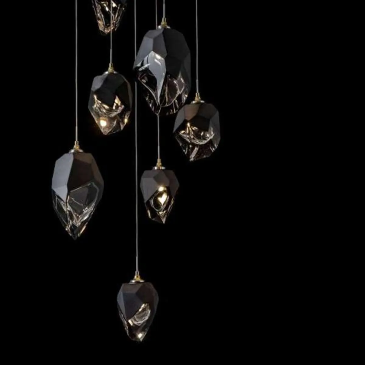 Chrysalis 9 Lights Mixed Crystal Pendant Light