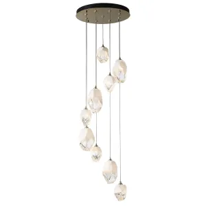 Chrysalis 9 Lights Mixed Crystal Pendant Light