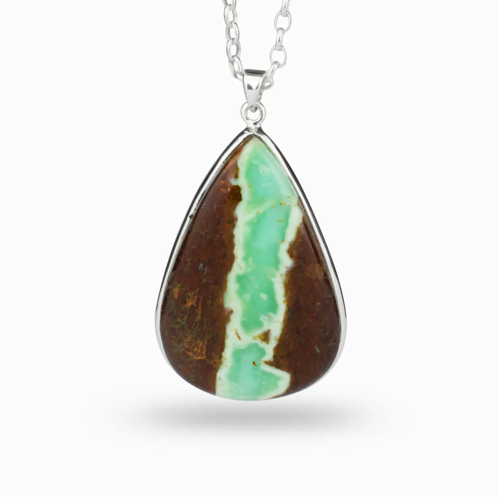 Chrysoprase in Matrix Necklace