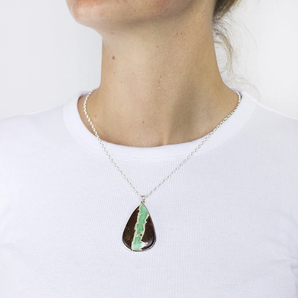 Chrysoprase in Matrix Necklace