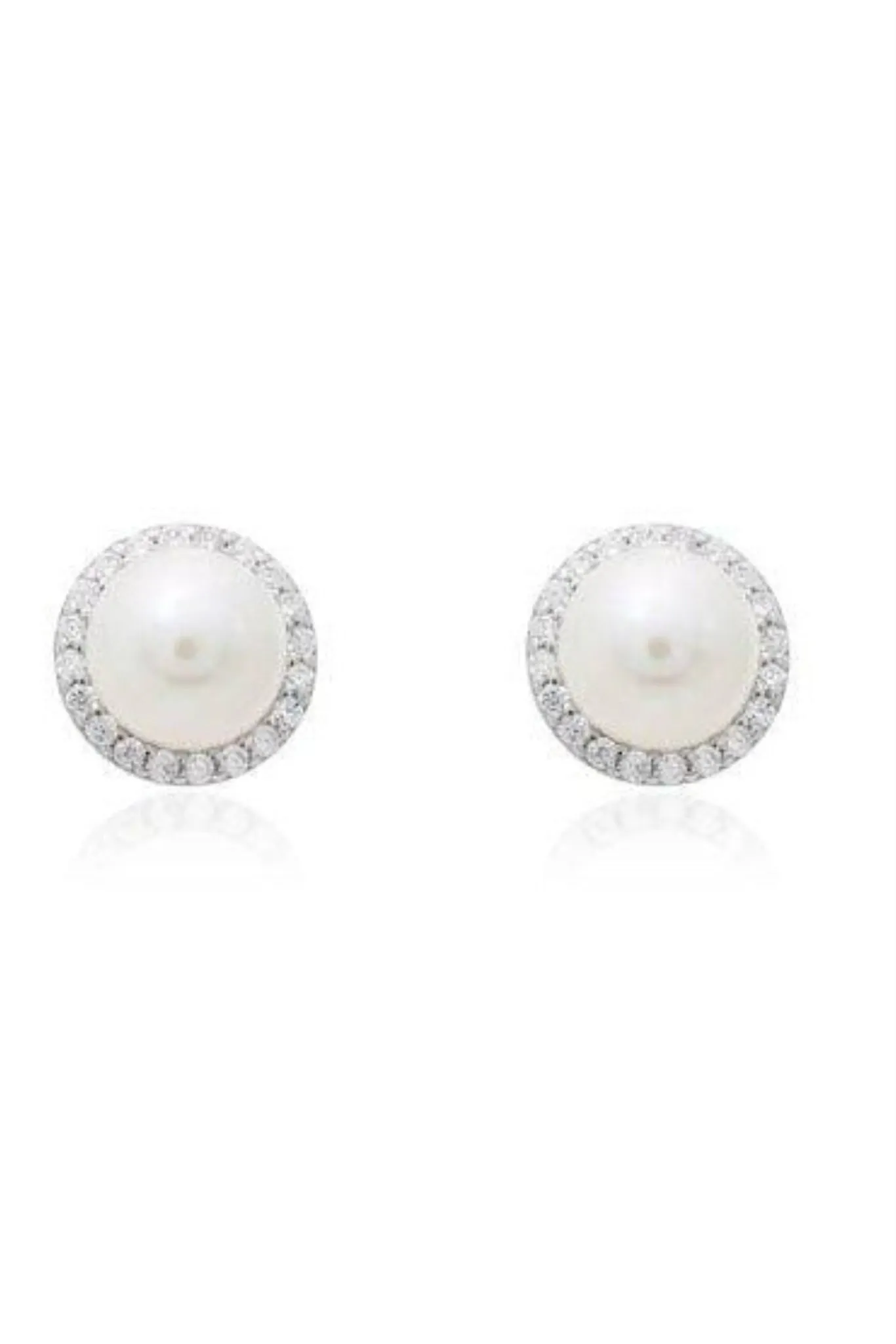 Classic Pearl Round Earrings