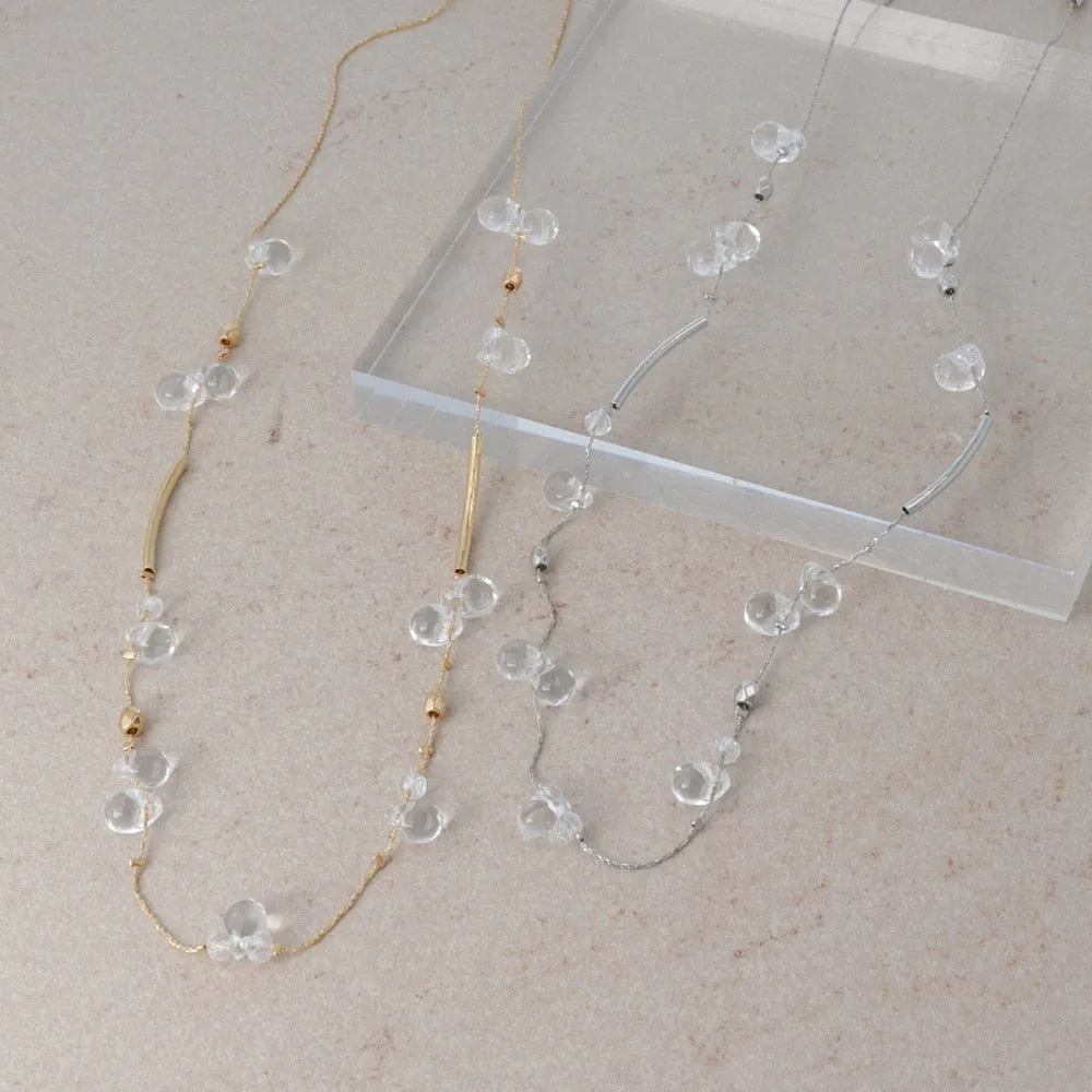 Clear Bead Short Necklace