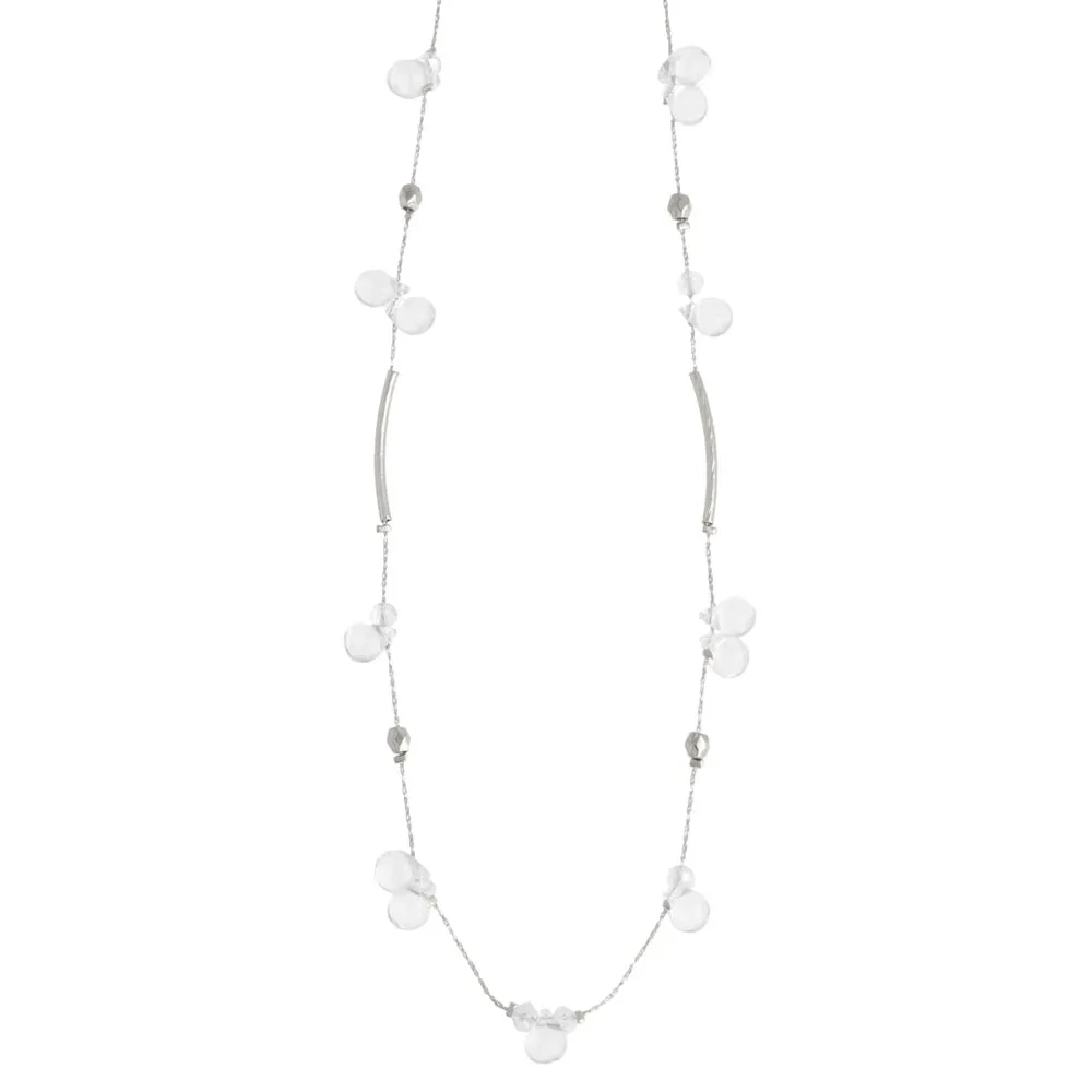 Clear Bead Short Necklace