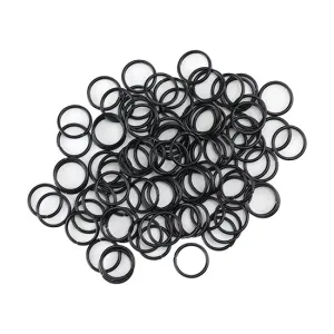 Colored Open Jump Rings - Black - Round 10mm 18 gauge - Pkg/50