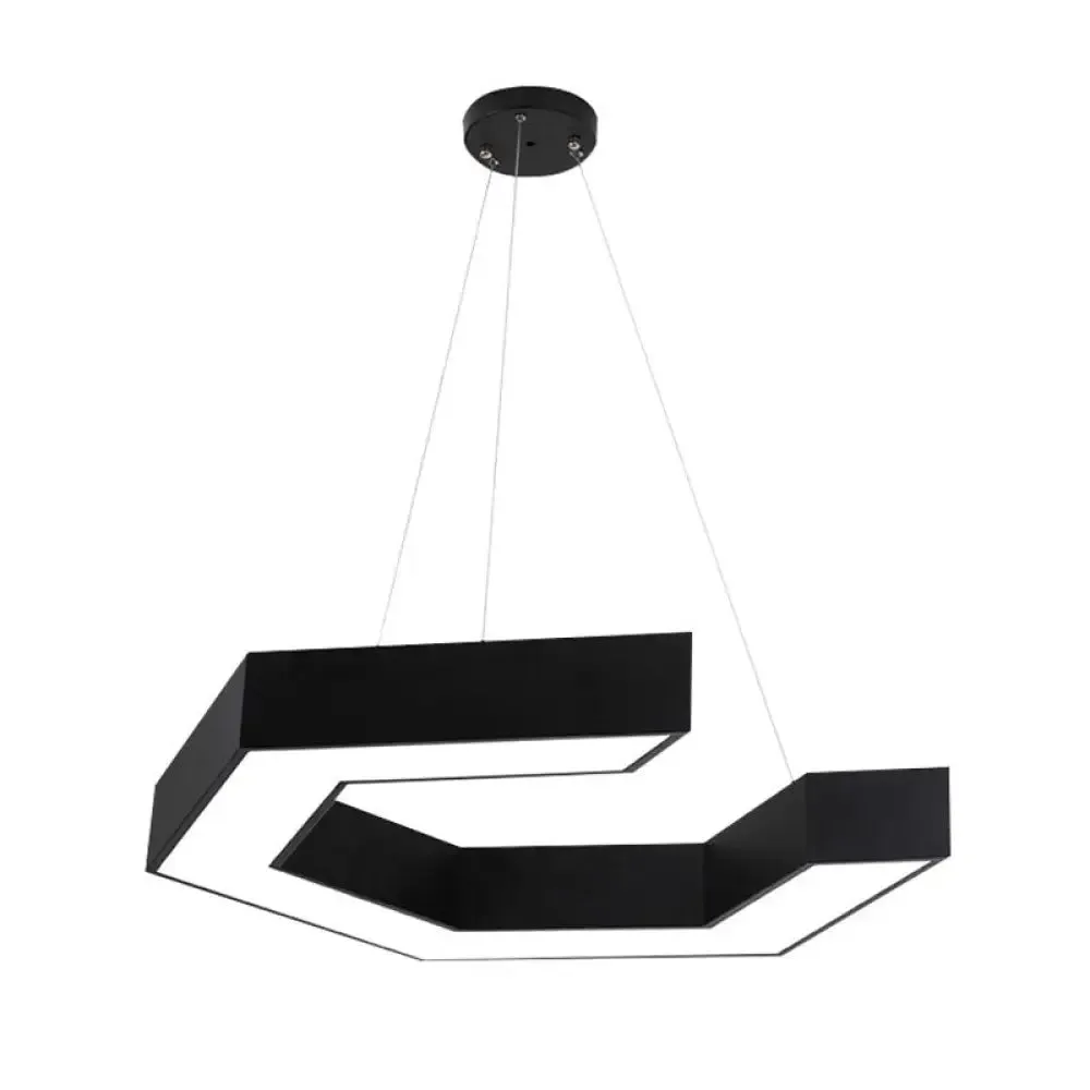 Contemporary LED Pendant Light with Magnetic Shape and Acrylic Shade