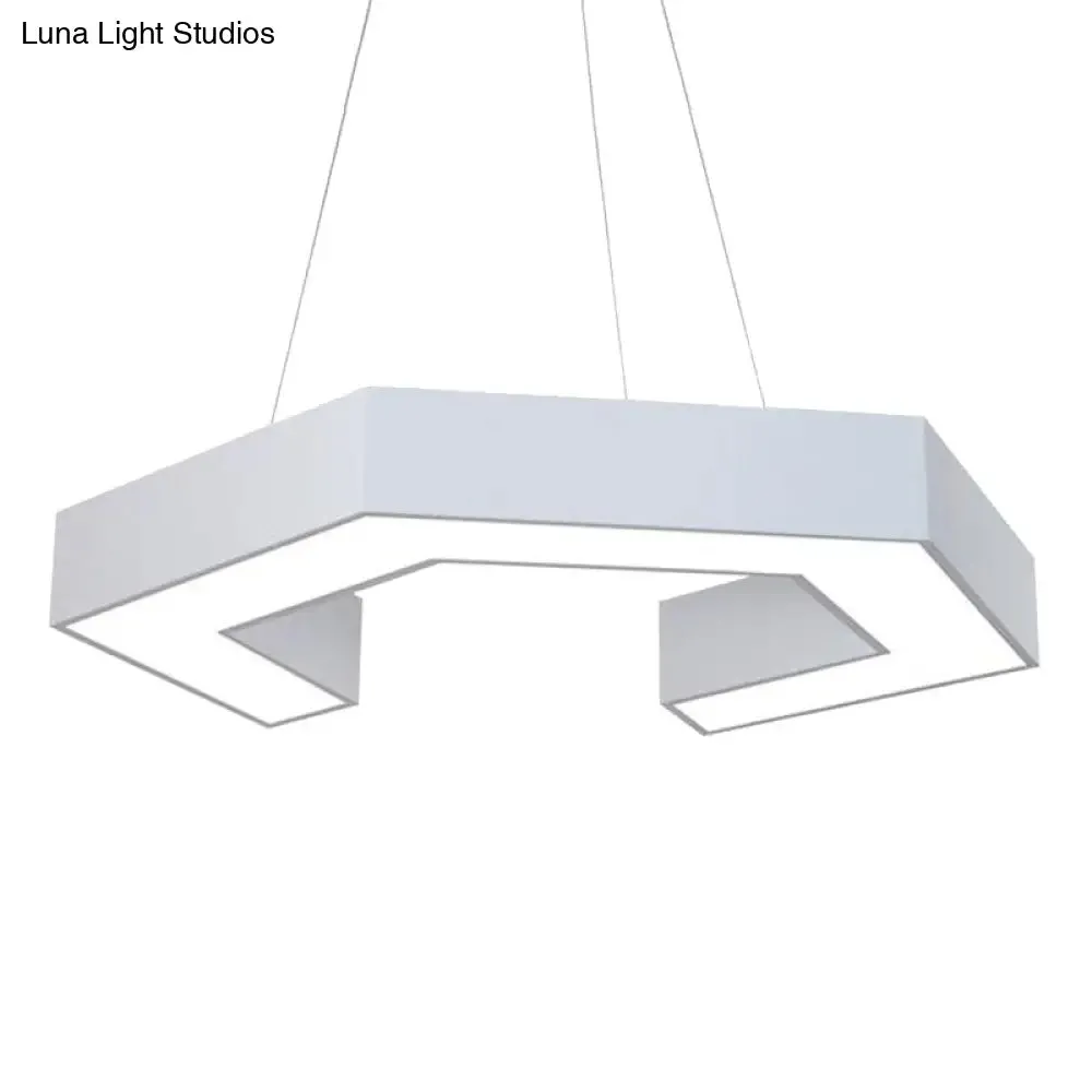 Contemporary LED Pendant Light with Magnetic Shape and Acrylic Shade