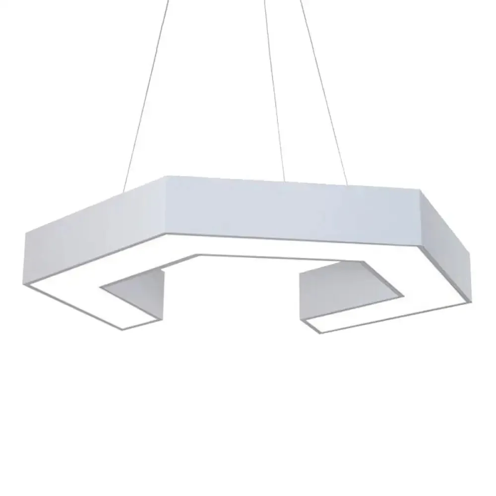 Contemporary LED Pendant Light with Magnetic Shape and Acrylic Shade