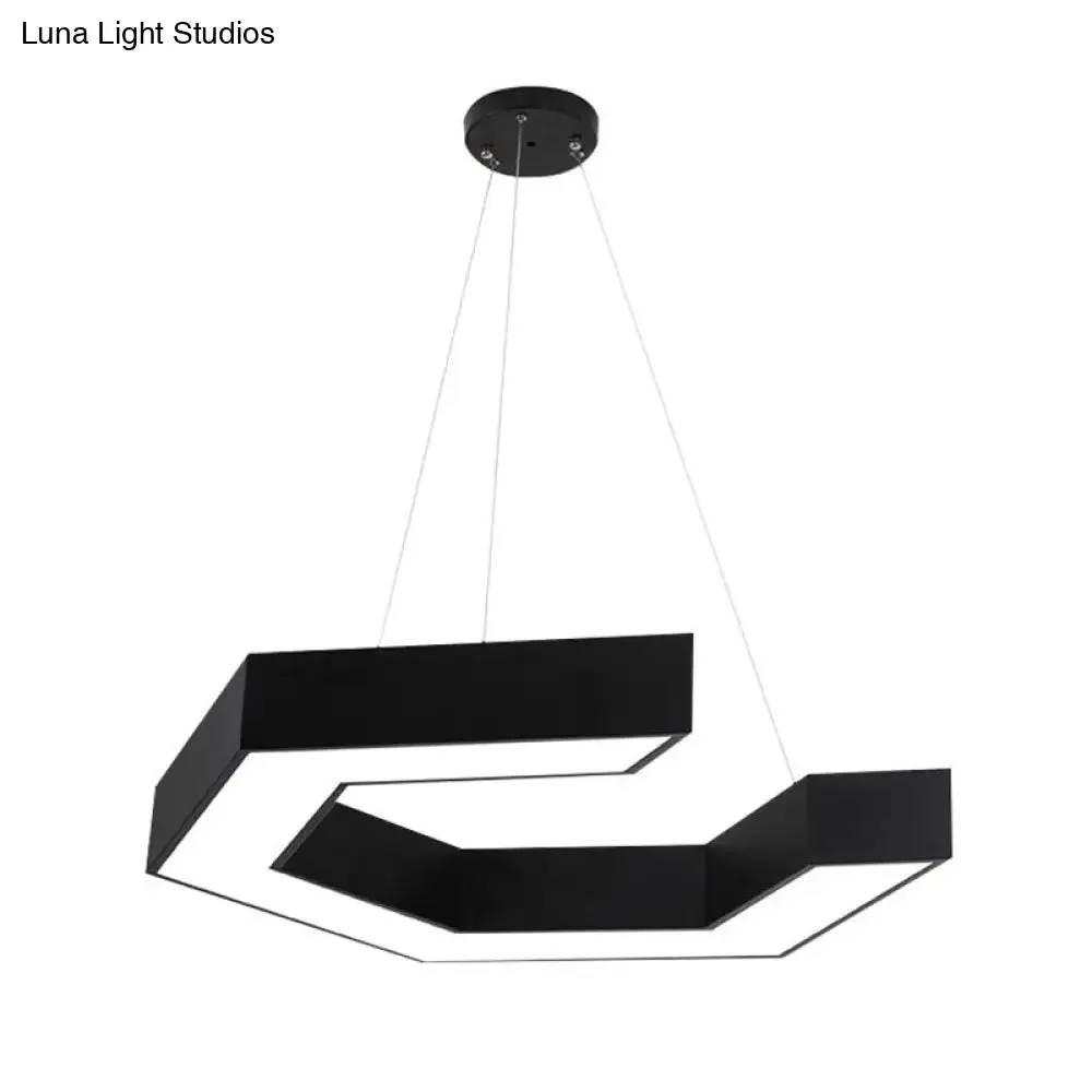 Contemporary LED Pendant Light with Magnetic Shape and Acrylic Shade