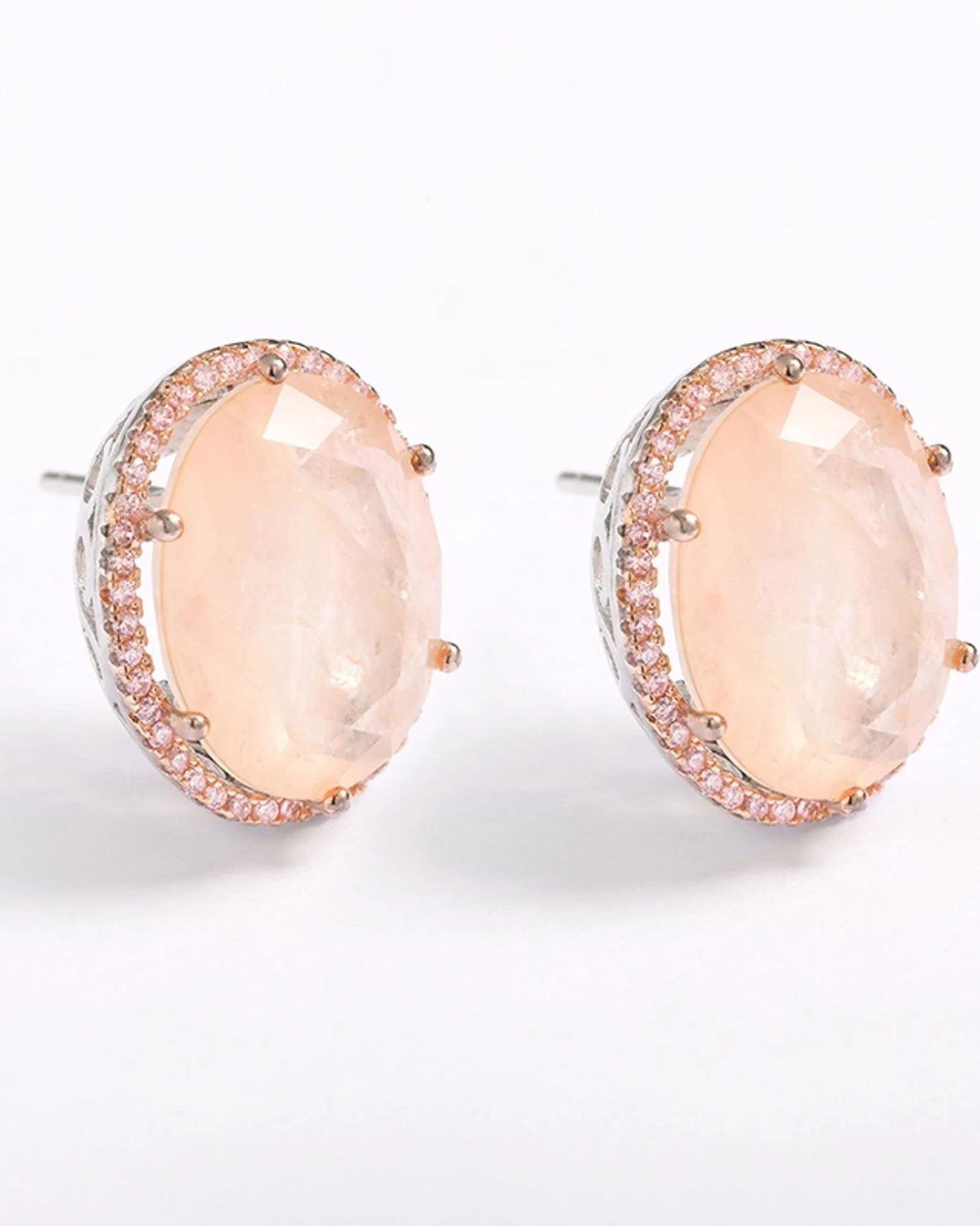 Coral Mirrors Stud Earrings