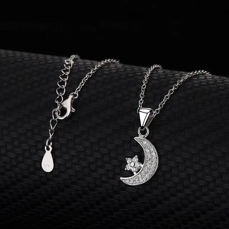 Crescent Moon And Star Necklace