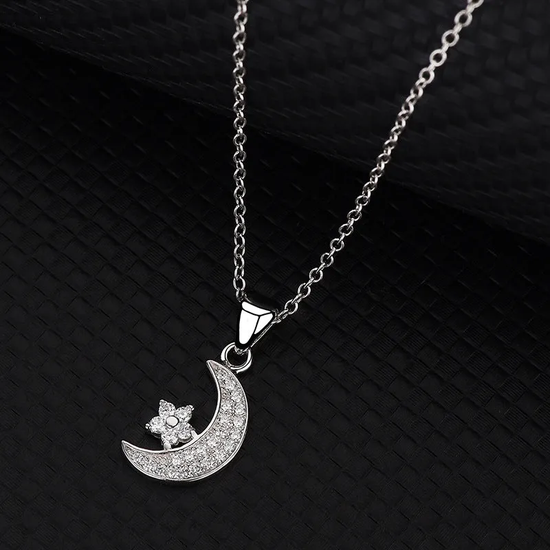 Crescent Moon And Star Necklace