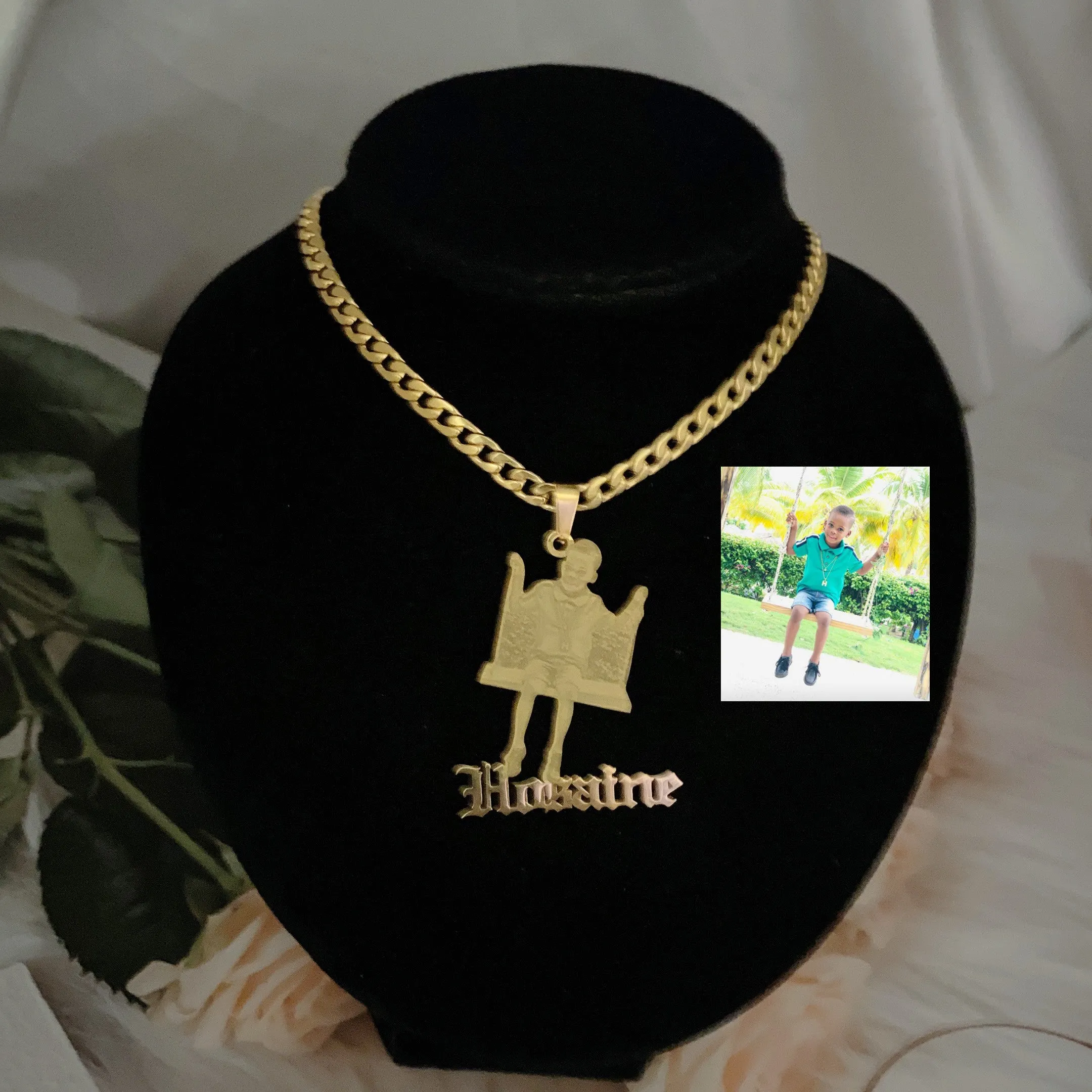 Custom Picture Necklace Custom Jewelry Pendant With Picture Chain Necklace Jewelry