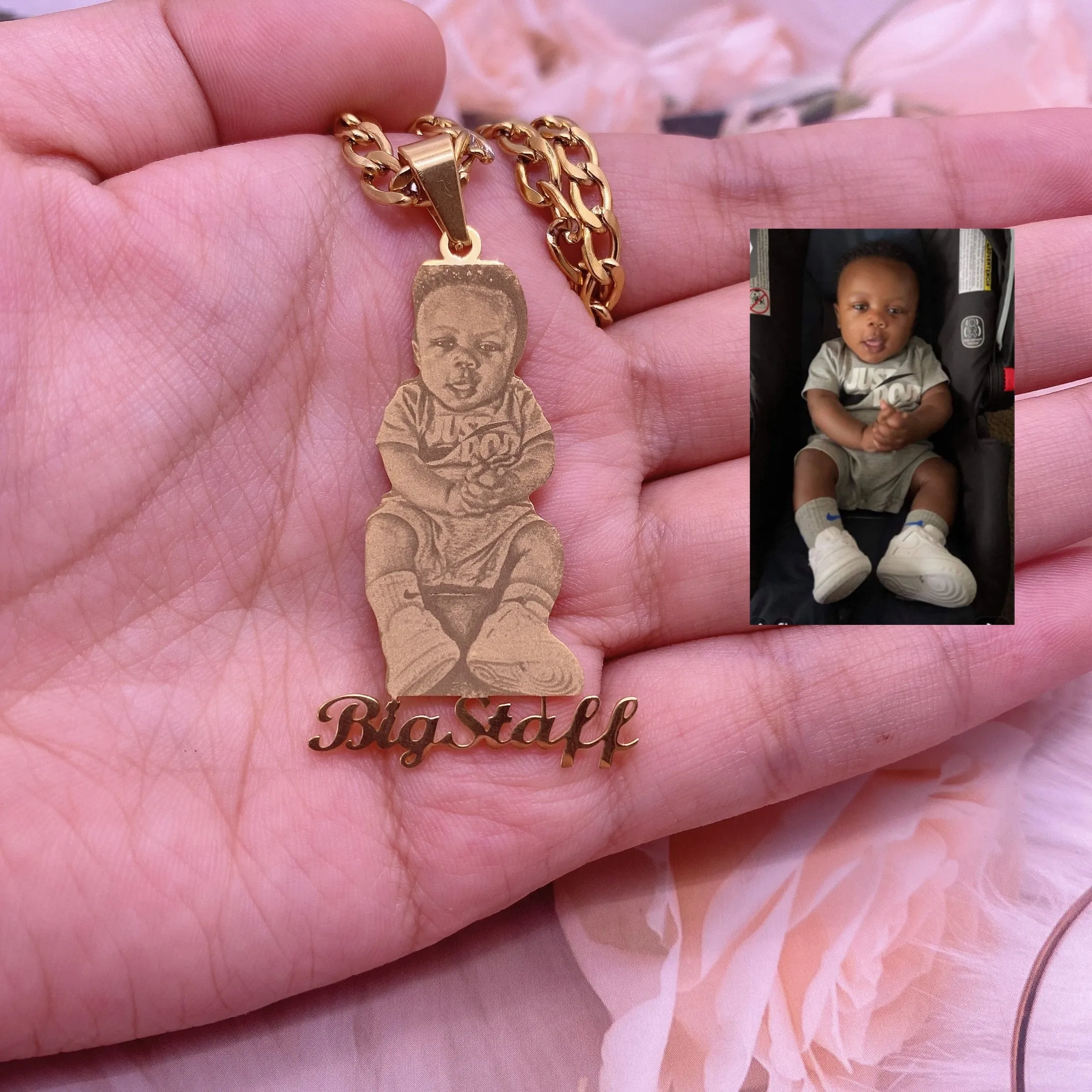 Custom Picture Necklace Custom Jewelry Pendant With Picture Chain Necklace Jewelry