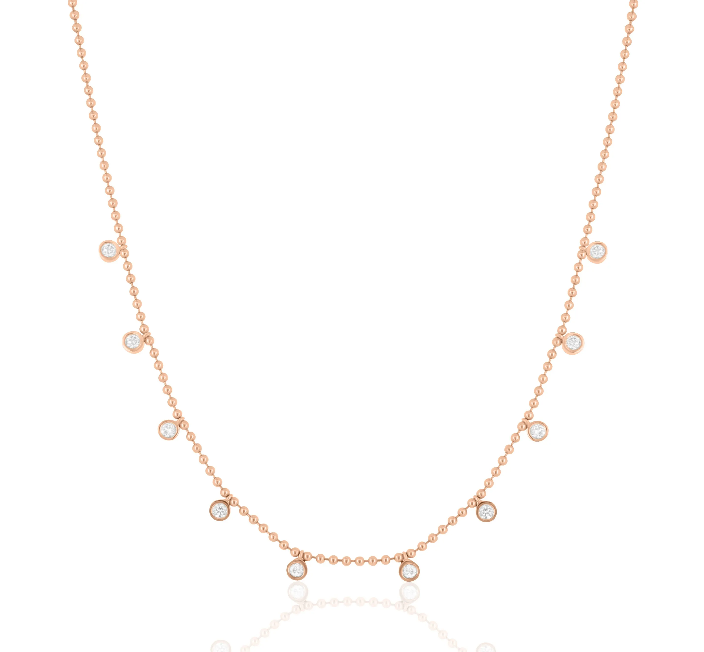 Dancing Diamond Station Necklace