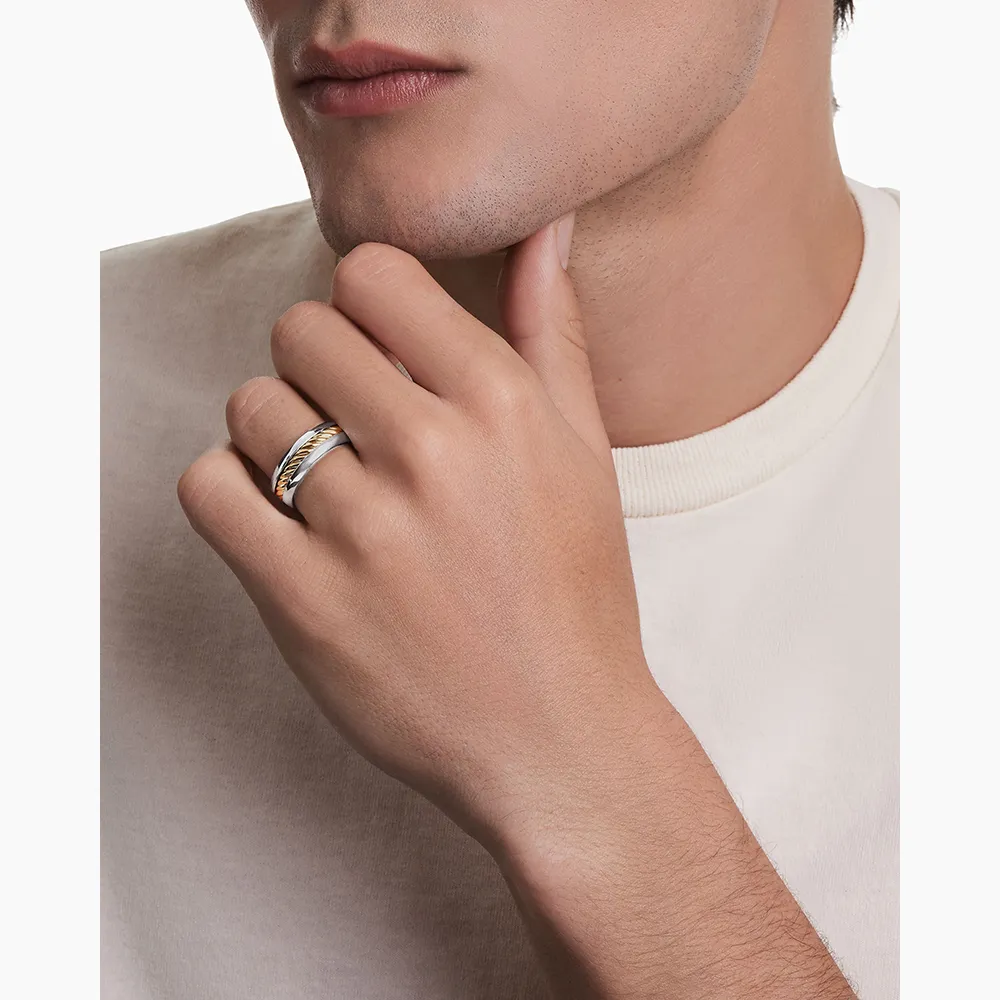 David Yurman Cable Inset Band Ring