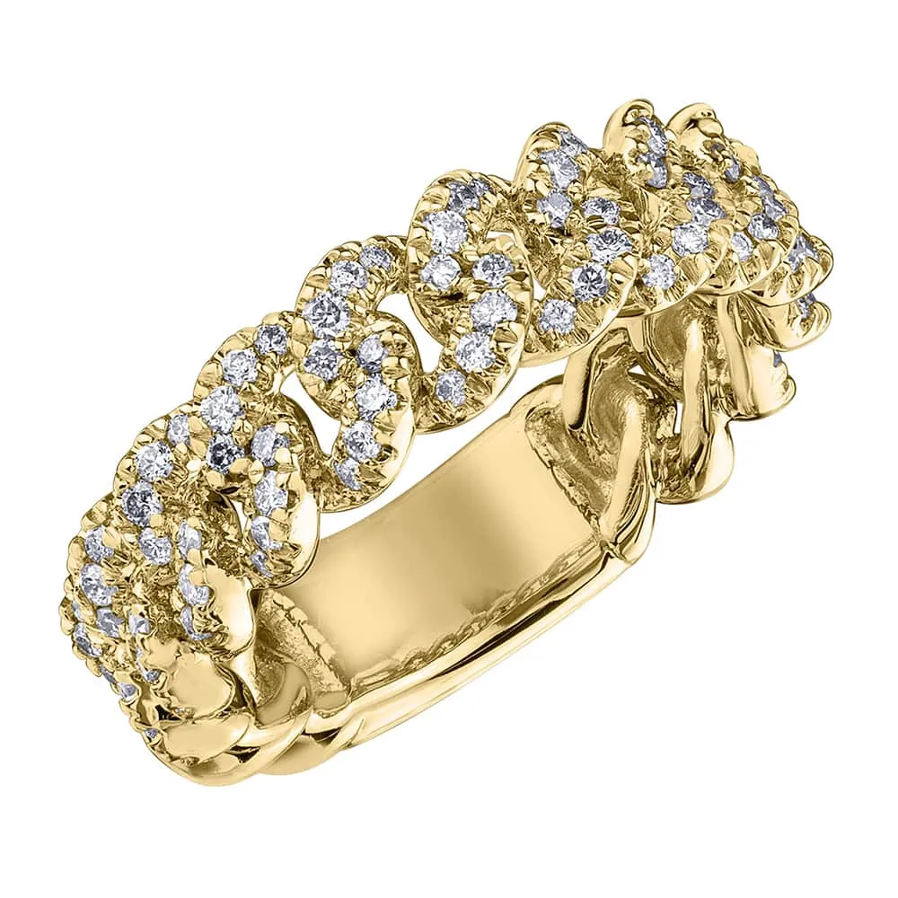 Diamond Chain-Link Ring