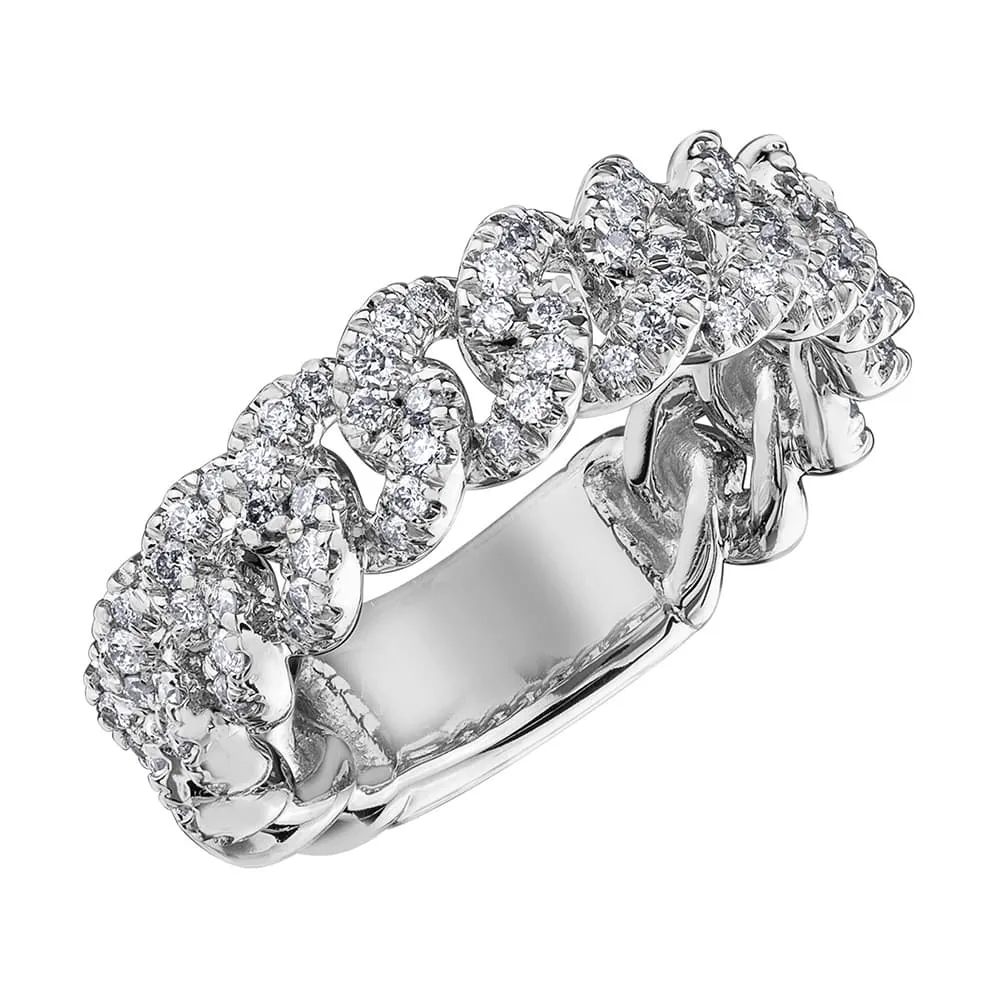 Diamond Chain-Link Ring